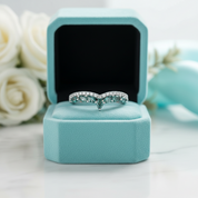 Moonlit Promise- Natural Moss Agate Rings