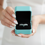 Moonlit Promise- Natural Moss Agate Rings