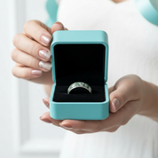 Forest's Crown- Natural Moss Agate Rings