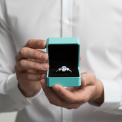 2.0 Ct Oval Cut Three Stone Moonstone Engagement Ring-Evani Jewelry