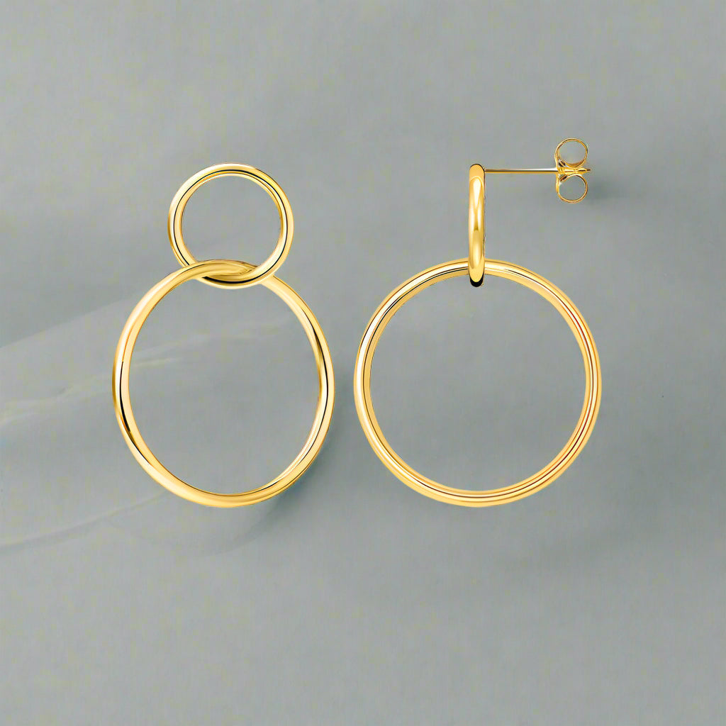 Simple Circle Earrings-Evani Naomi Jewelry