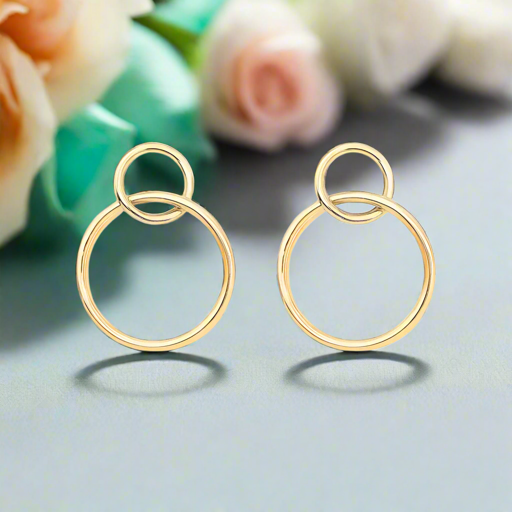 Simple Circle Earrings-Evani Naomi Jewelry
