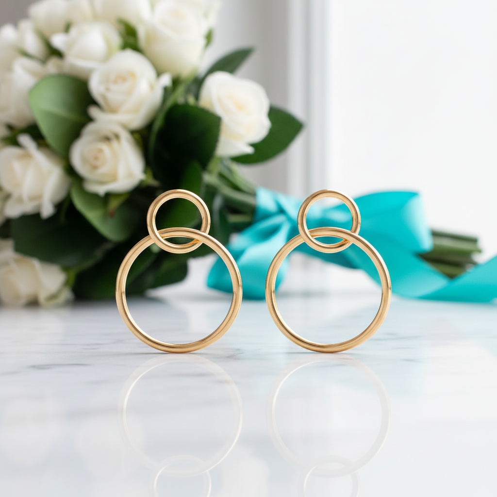Simple Circle Earrings-Evani Jewelry