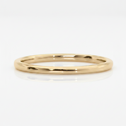 Simple Glossy Yellow Gold Wedding Band - Evani Naomi Jewelry
