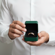 Simple Round 3 Layers Wedding Band Set - Evani Naomi Jewelry