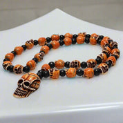 Skull Beaded Punk Necklace-Evani Naomi Jewelry