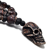 Skull Beaded Punk Necklace-Evani Naomi Jewelry