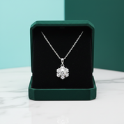 Snowflake 1.0 ct Round Diamond Option Necklace