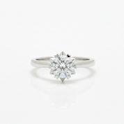 Snowflake White Gold Engagement Ring with 1.0ct Diamond