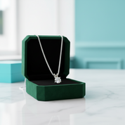 Solid 18K Gold 5.0 Ct Round Diamond OptionNecklace