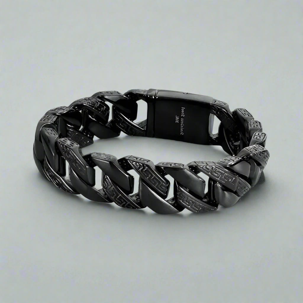 Special Pattern Square Link Chain Bracelet-Evani Naomi Jewelry