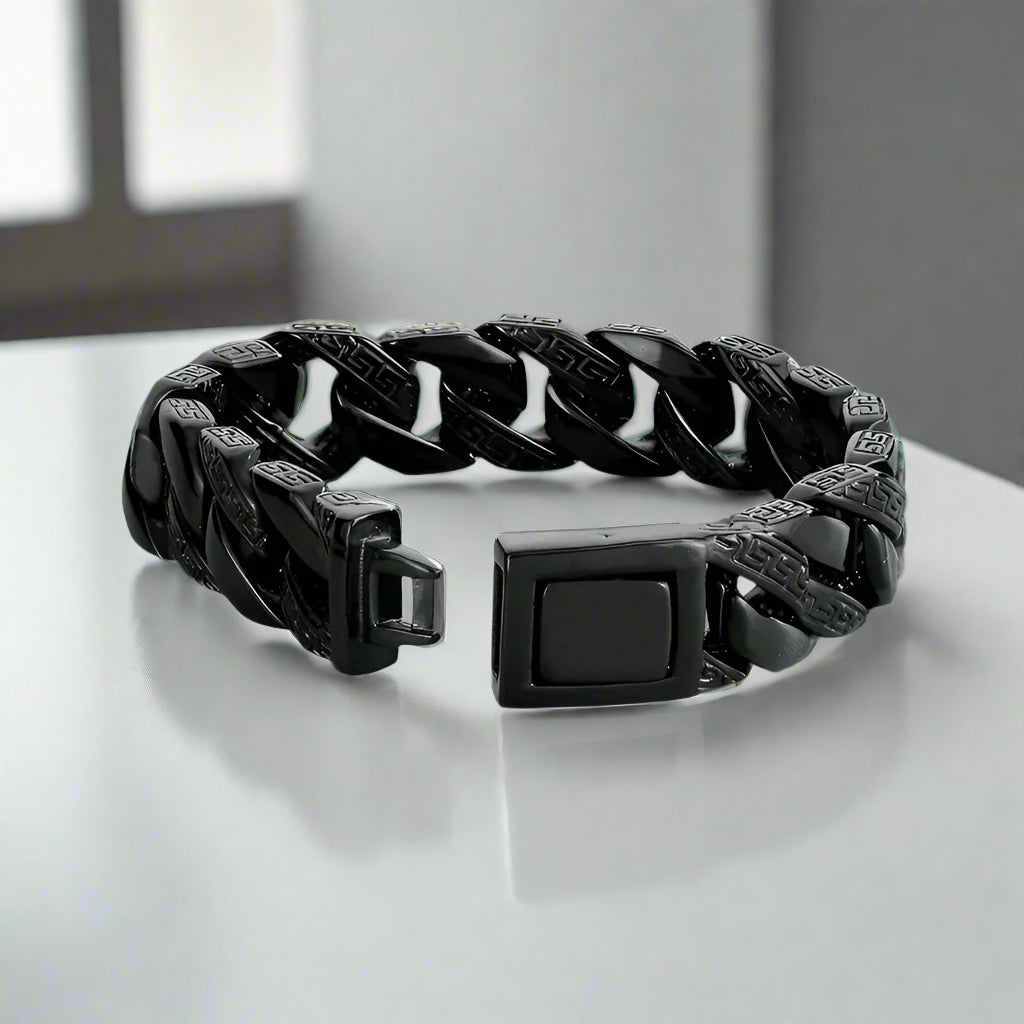 Special Pattern Square Link Chain Bracelet-Evani Naomi Jewelry