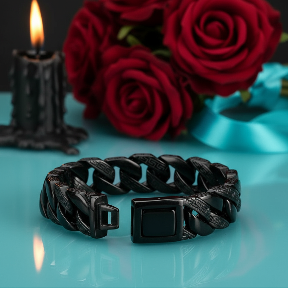 Special Pattern Square Link Chain Bracelet-Evani Naomi Jewelry