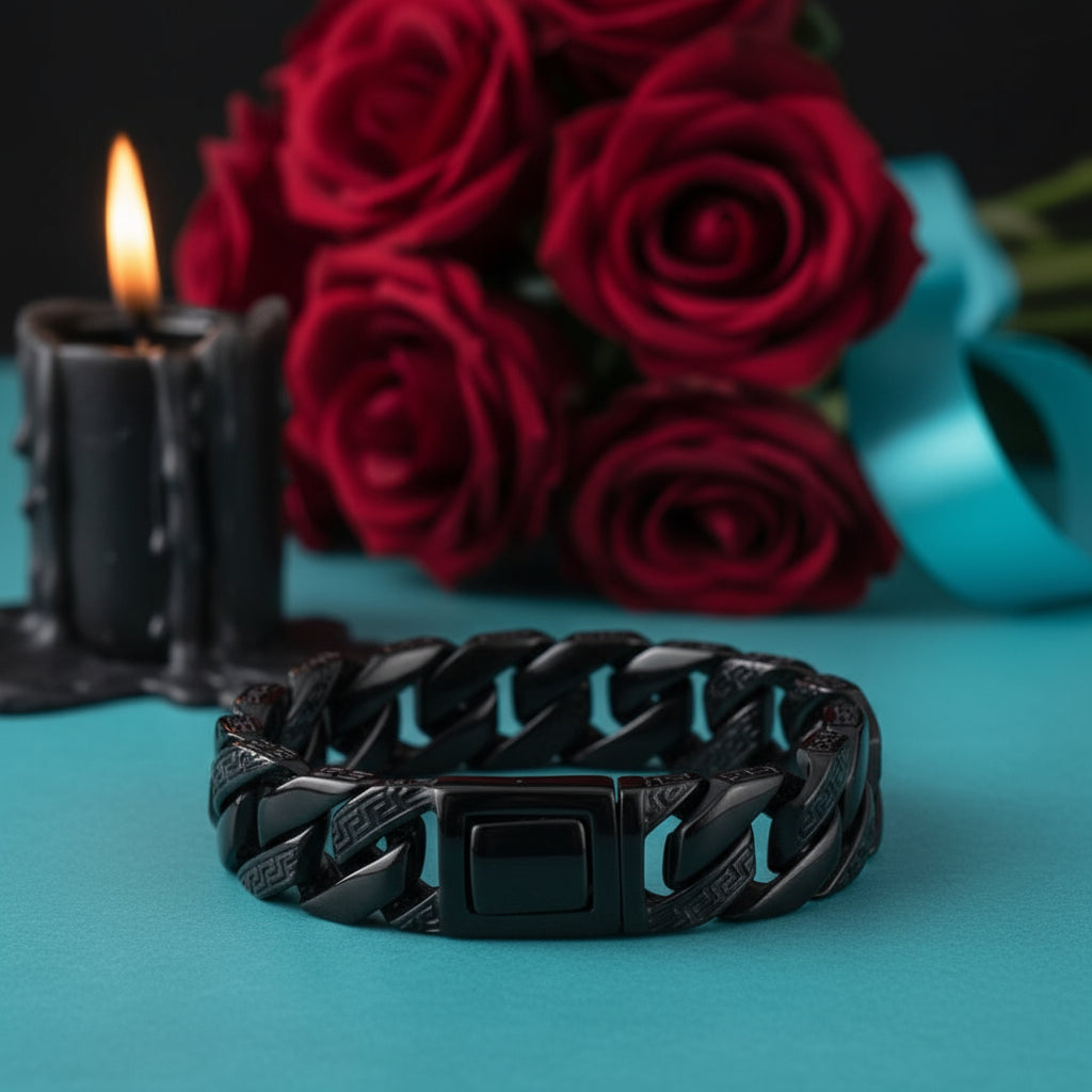 Special Pattern Square Link Chain Bracelet-Evani Naomi Jewelry