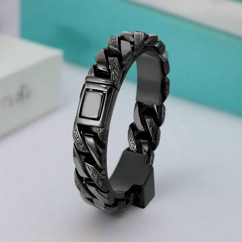 Special Pattern Square Link Chain Bracelet-Evani Naomi Jewelry