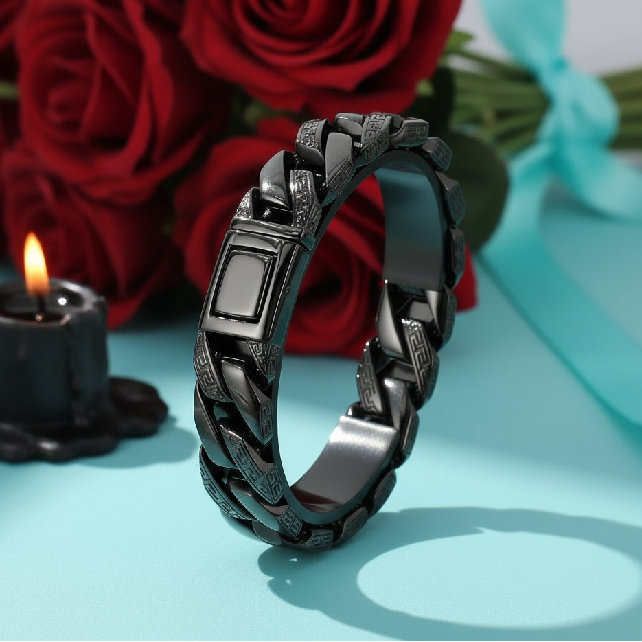 Special Pattern Square Link Chain Bracelet-Evani Naomi Jewelry