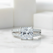 Split Shank 2.00 ct Princess-cut Diamond Engagement Ring-Evani Jewelry