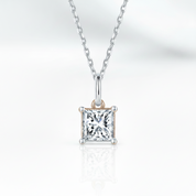 Square-cut 1.0 ct Diamond OptionJewelry Set