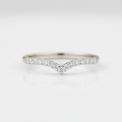 Stackable 14K Solid Gold Diamond OptionWedding Band - Evani Naomi Jewelry