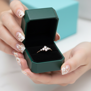 Stackable 14k Rose Gold Round Cut Diamond OptionWedding Band - Evani Naomi Jewelry