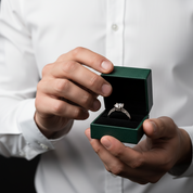 Star Queen White Gold Engagement Ring with 2.0ct Diamond Option