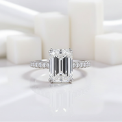 Stunning 3.0 ct Emerald Cut Diamond Engagement Ring-Evani Jewelry