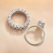 Stunning Oval Cut 3.5ct Diamond Bridal Set-Evani Naomi Jewelry