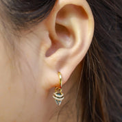 The Eternal Promise- Unique Natural Moss Agate Earrings-Evani Naomi Jewelry