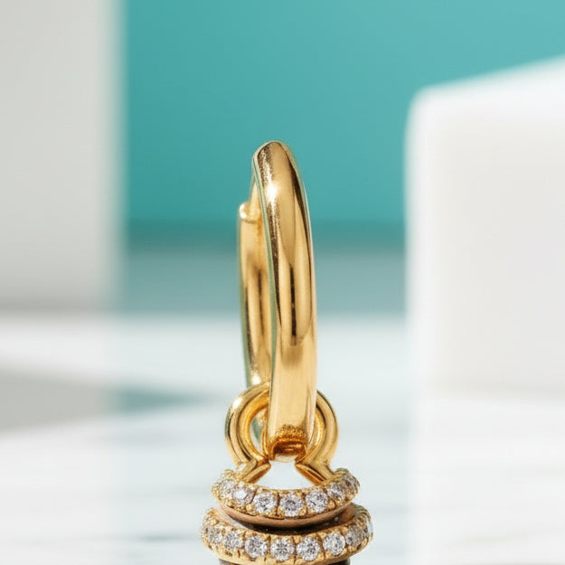 Eternal Promise- Unique Natural Moss Agate Earrings-Evani Jewelry