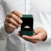 Three Stone 3.0ctw Yellow Radiant Cut Diamond Option Engagement Ring - Evani Naomi Jewelry