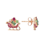 Treasure Sleigh Stud Earrings-Evani Naomi Jewelry