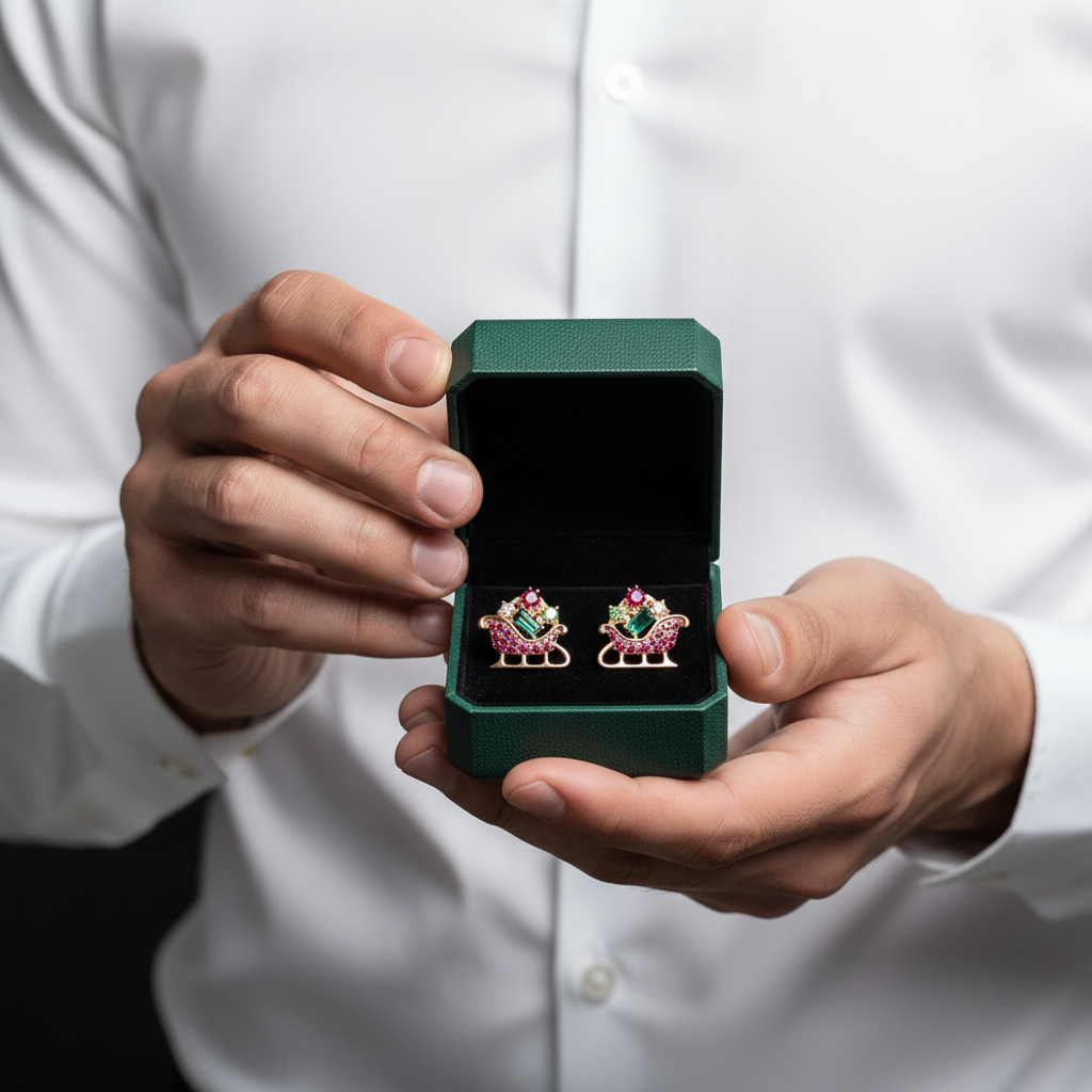 Treasure Sleigh Stud Earrings