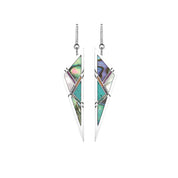 Triangle Fritillary Ethnic Drop Earrings-Evani Naomi Jewelry