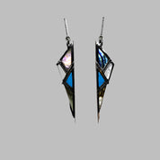 Triangle Fritillary Ethnic Drop Earrings-Evani Naomi Jewelry