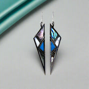 Triangle Fritillary Ethnic Drop Earrings-Evani Naomi Jewelry