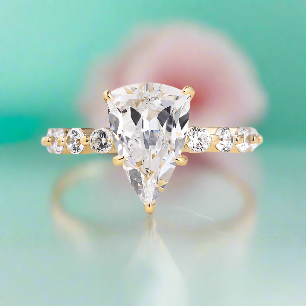 Trillion Cut 2.5ct Diamond Engagement Ring-Evani Naomi Jewelry