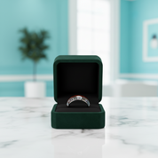 Tungsten Men's Wedding Band with Wood & Shell Inlay - Evani Naomi Jewelry