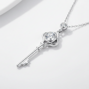 Twinkle 1.0 ct Diamond Option Necklace with Key Shaped Pendant