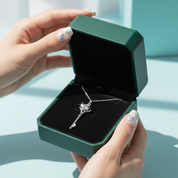 Twinkle 1.0 ct Diamond Option Necklace with Key Shaped Pendant