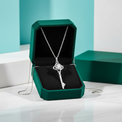 Twinkle 1.0 ct Diamond Option Necklace with Key Shaped Pendant