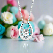Twinkle Round 1.0 ct Diamond Necklace-Evani Naomi Jewelry