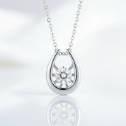 Twinkle Round 1.0 ct Diamond Option Necklace - Evani Naomi Jewelry