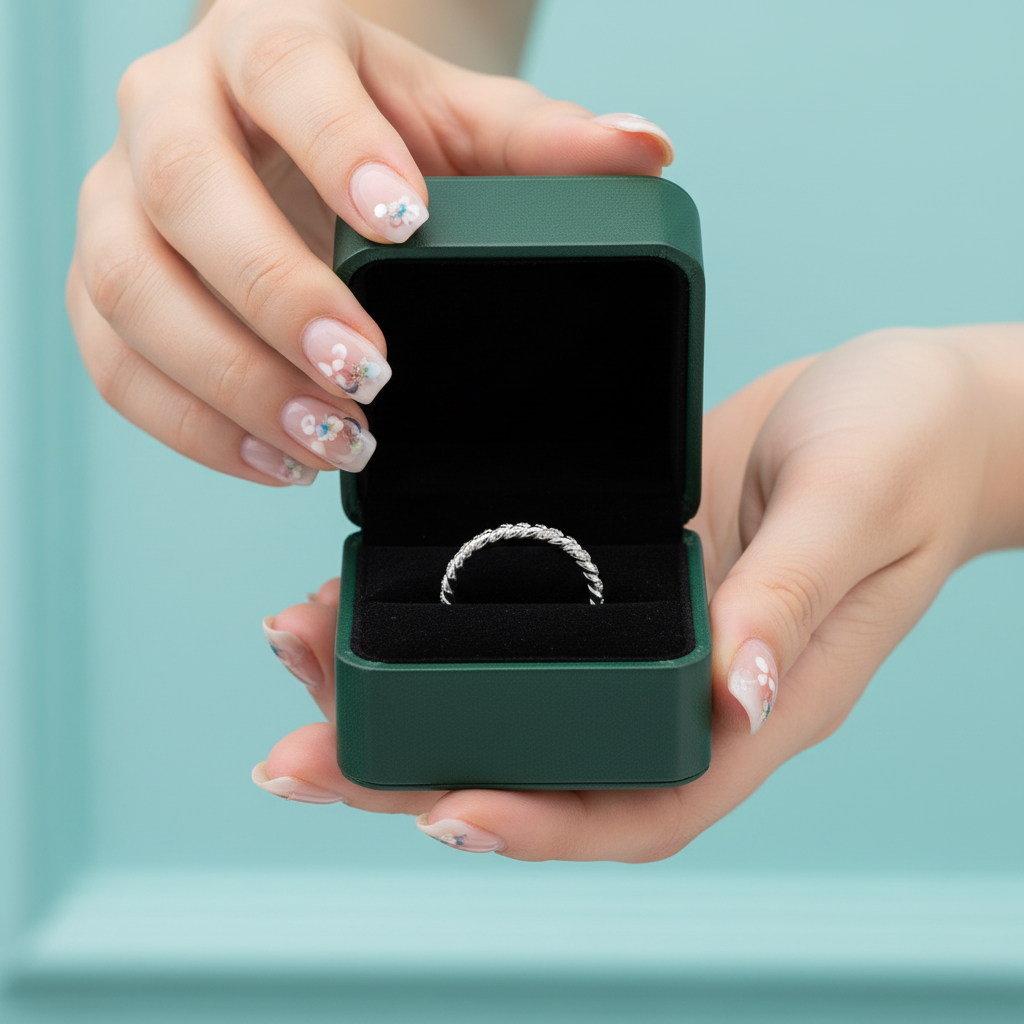 Twisted Eternity Stackable Diamond Option Wedding Band - Evani Naomi Jewelry