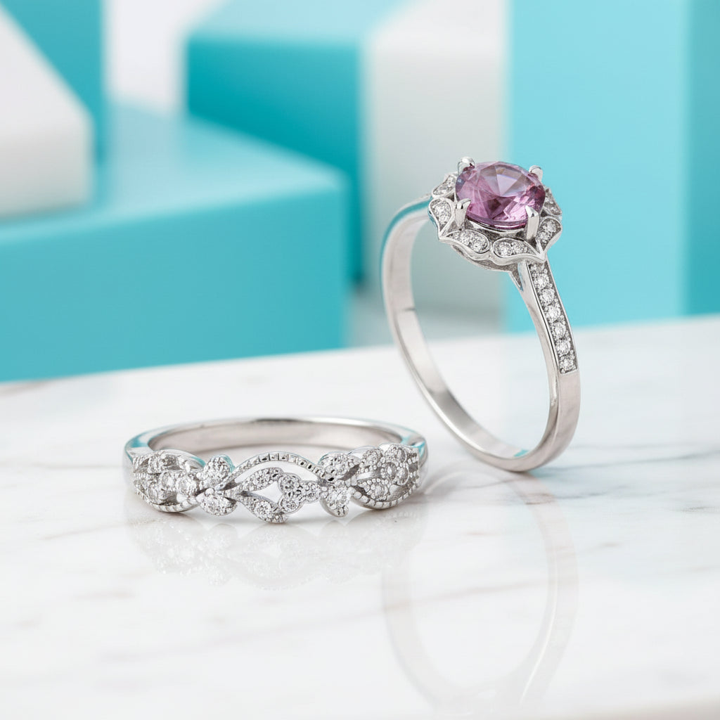 Round Cut Alexandrite Birthstone Ring-Evani Jewelry