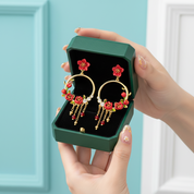 Unique Begonia Flower Earrings