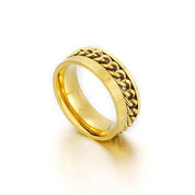 Unique EVN Diamond with Chain Design Wedding Band-Evani Naomi Jewelry