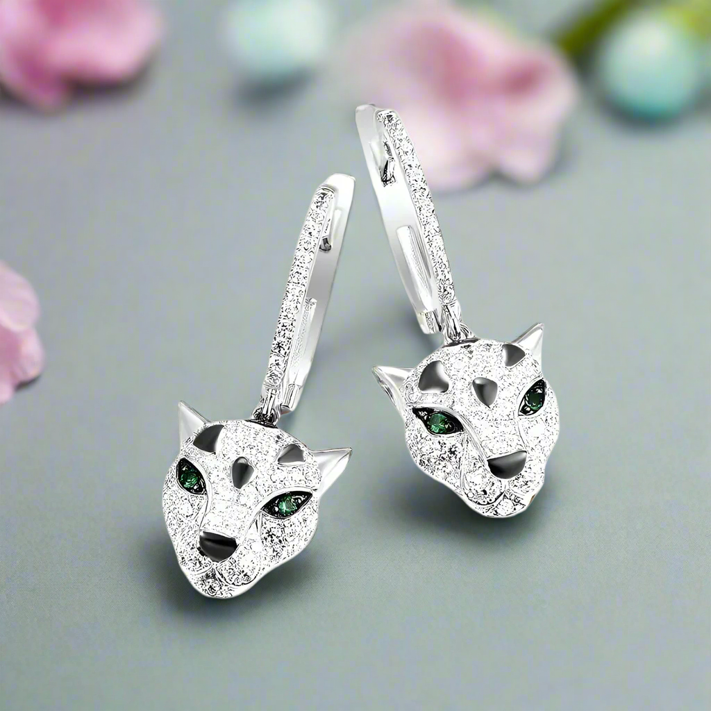 Unique Jaguar Dangling Earrings-Evani Naomi Jewelry