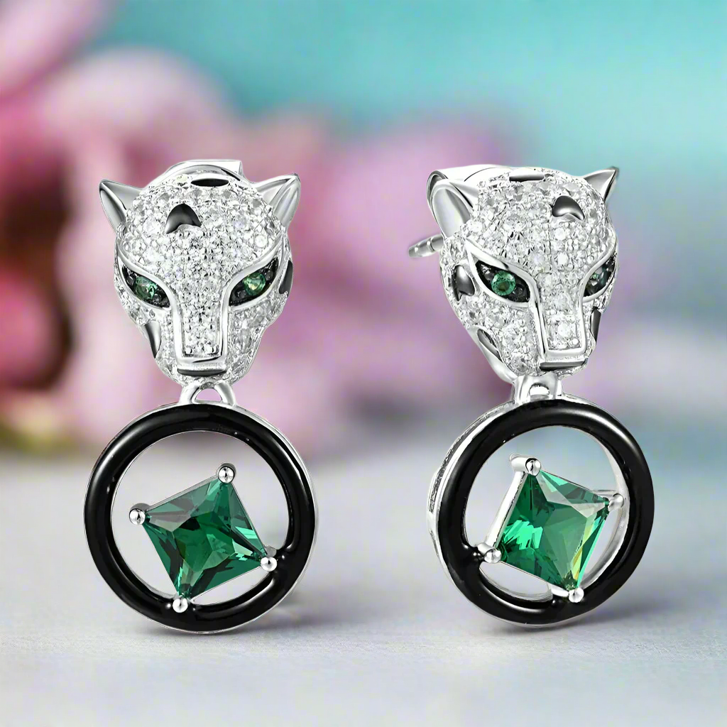 Unique Leopard Stud Earrings-Evani Naomi Jewelry