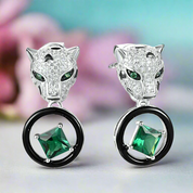 Unique Leopard Stud Earrings-Evani Naomi Jewelry