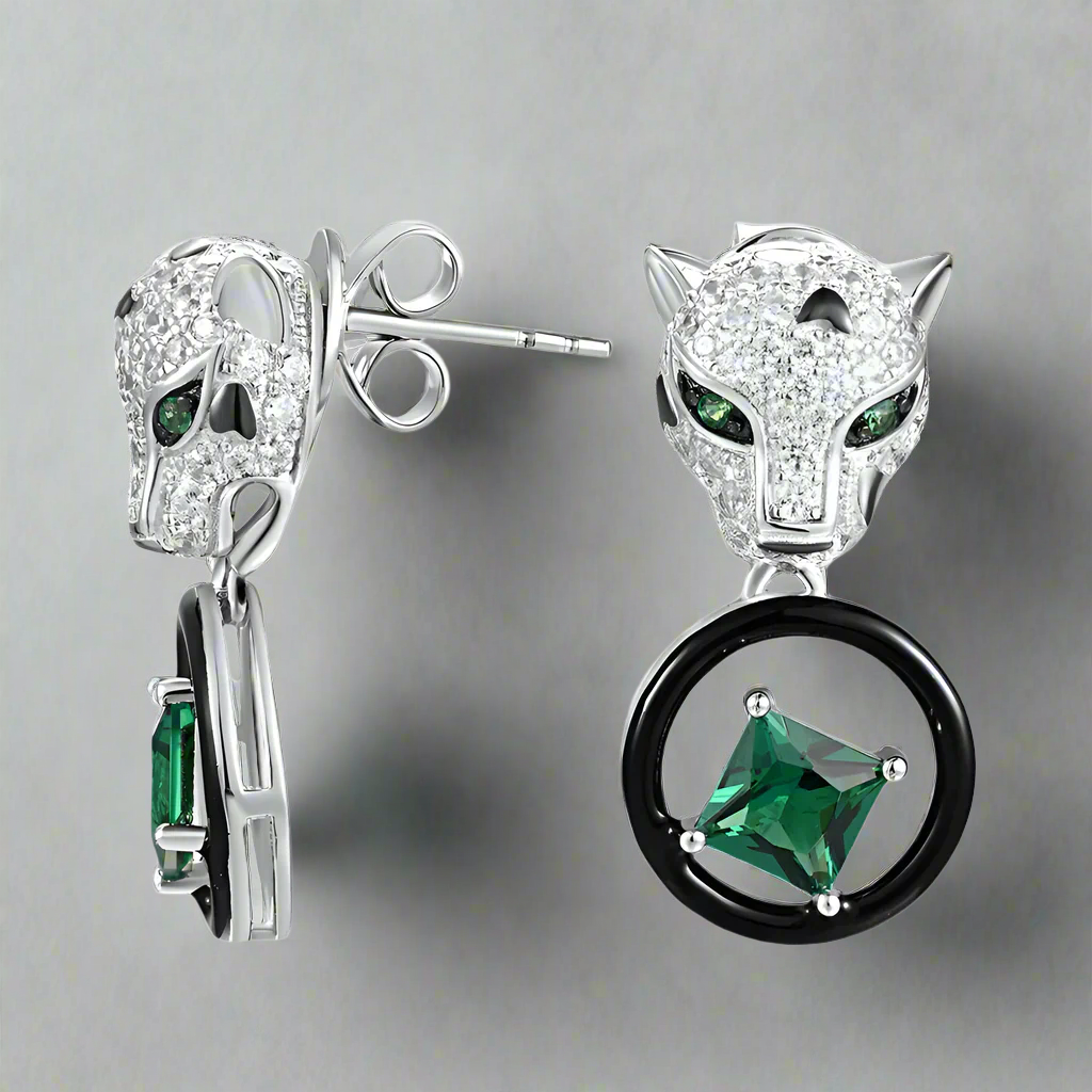 Unique Leopard Stud Earrings-Evani Naomi Jewelry